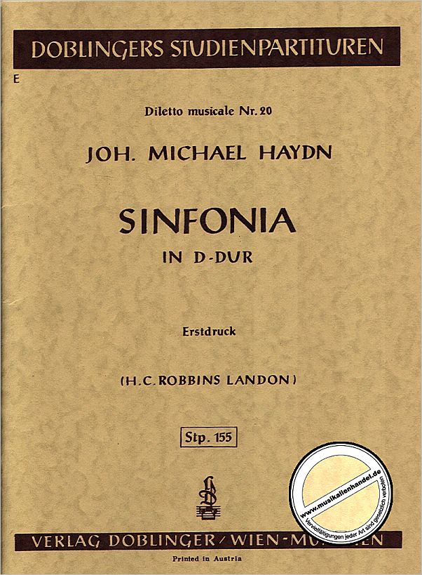 Titelbild für STP 155 - SINFONIE D-DUR