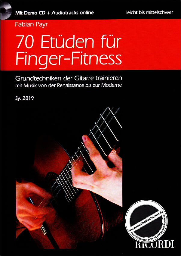 Titelbild für SY 2819 - 70 Etueden fuer Finger Fitness