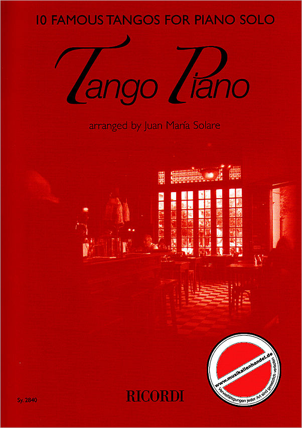 Titelbild für SY 2840 - TANGO PIANO