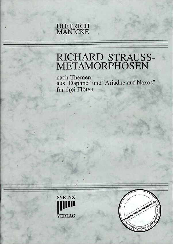 Titelbild für SYRINX 9 - RICHARD STRAUSS METAMORPHOSEN