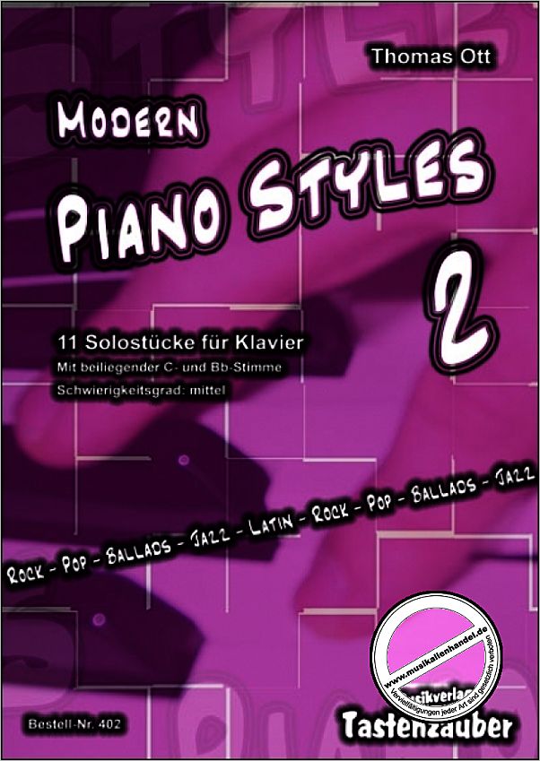 Titelbild für TAST 402 - MODERN PIANO STYLES 2