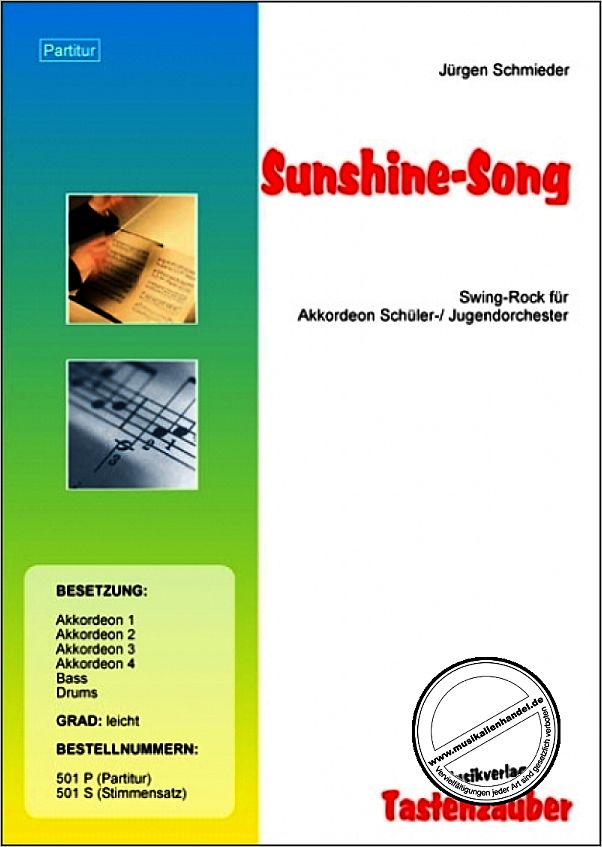 Titelbild für TAST 501-P - SUNSHINE SONG