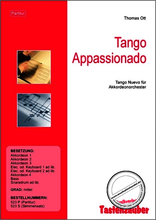 Titelbild für TAST 523-P - TANGO APPASSIONADO