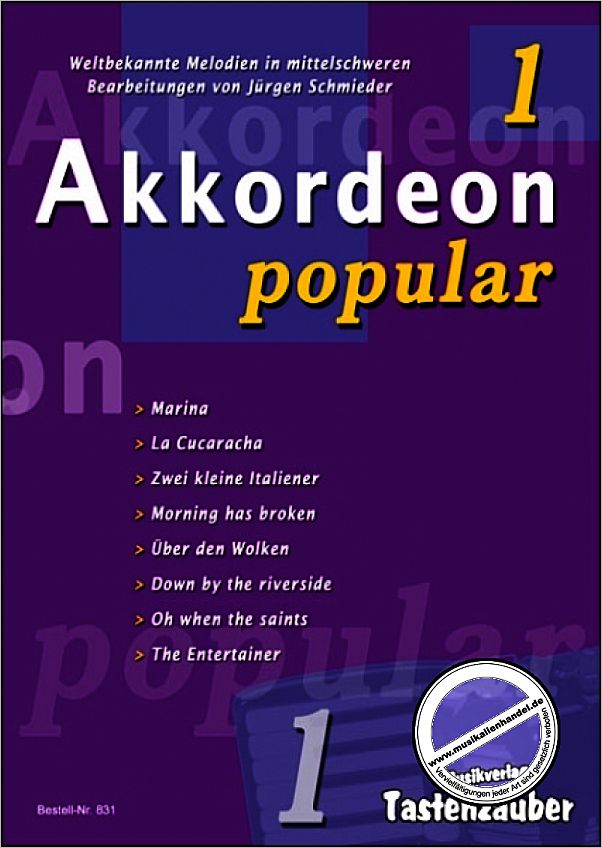 Titelbild für TAST 831 - AKKORDEON POPULAR 1