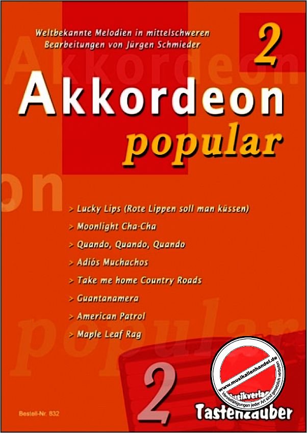 Titelbild für TAST 832 - AKKORDEON POPULAR 2