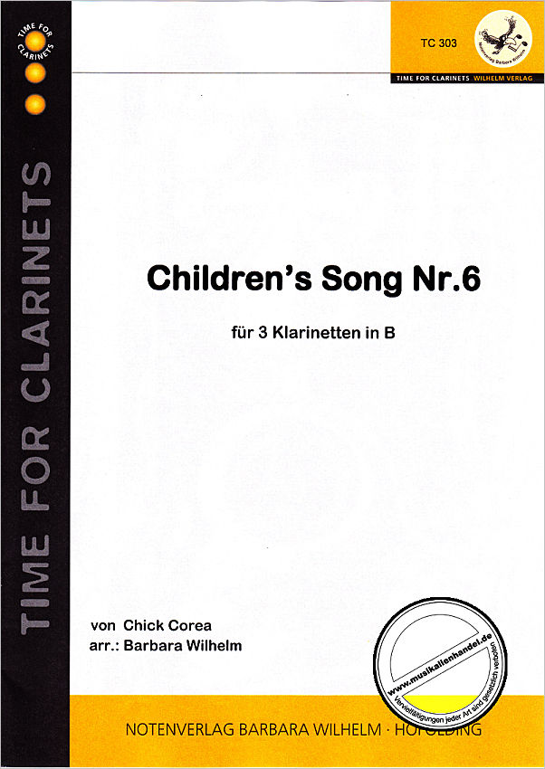 Titelbild für TC 303 - CHILDREN'S SONG NR 6