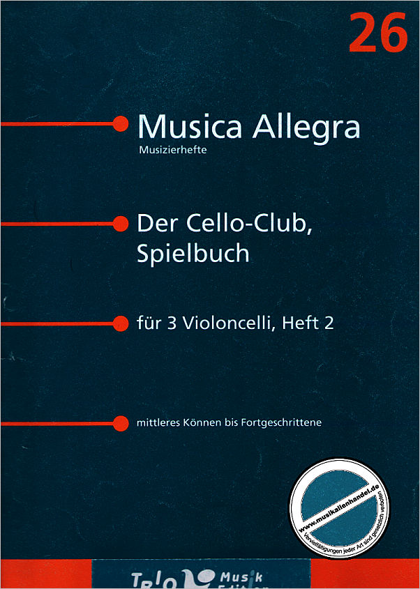 Titelbild für TRIO -MA026 - CELLO CLUB SPIELBUCH 2