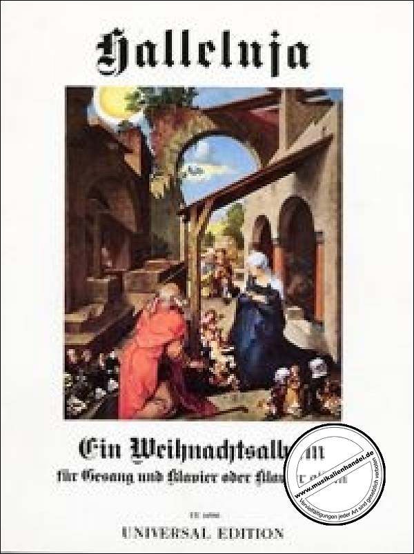 Titelbild für UE 10550 - HALLELUJA EIN WEIHNACHTSALBUM