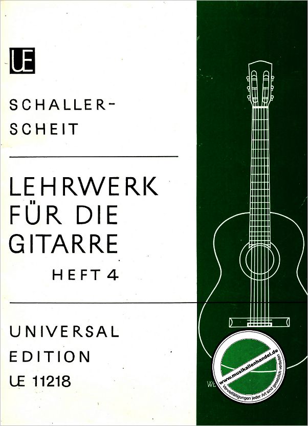 Titelbild für UE 11218 - LEHRWERK FUER GITARRE 4