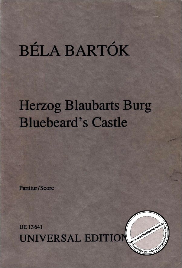 Titelbild für UE 13641 - HERZOG BLAUBARTS BURG
