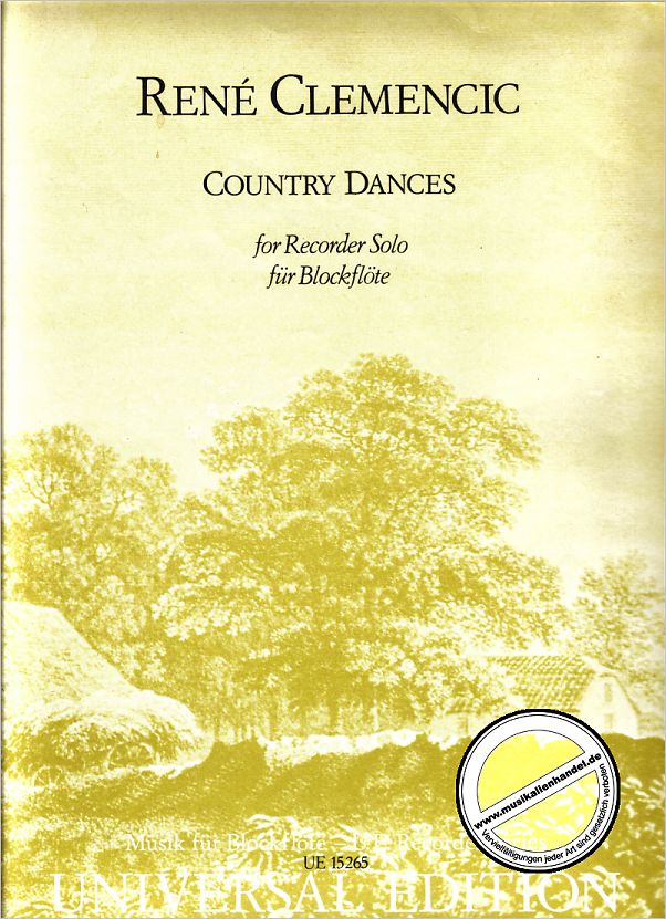 Titelbild für UE 15265 - COUNTRY DANCES