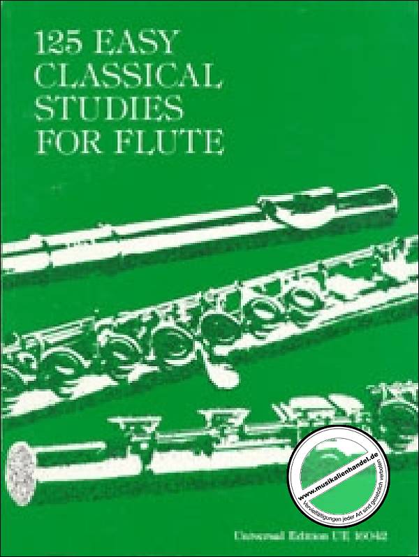 Titelbild für UE 16042 - 125 Easy Classical Studies für Flöte/for flute