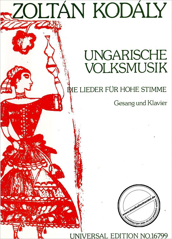 Titelbild für UE 16799 - UNGARISCHE VOLKSMUSIK