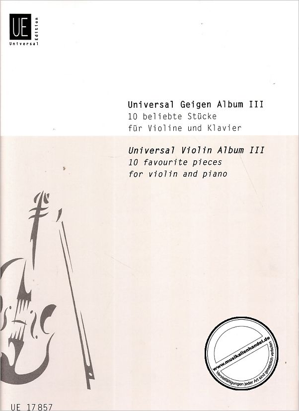 Titelbild für UE 17857 - UNIVERSAL GEIGEN ALBUM 3