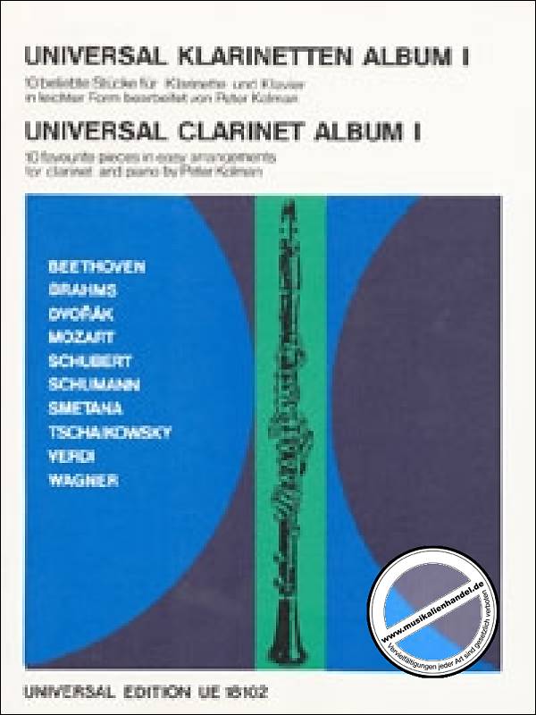 Titelbild für UE 18102 - UNIVERSAL KLARINETTEN ALBUM 1