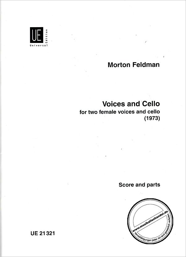 Titelbild für UE 21321 - VOICES AND CELLO