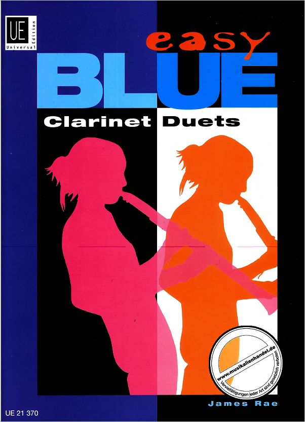 Titelbild für UE 21370 - EASY BLUE CLARINET DUETS