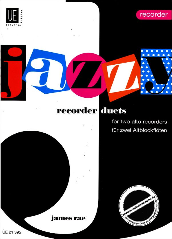 Titelbild für UE 21395 - JAZZY RECORDER DUETS