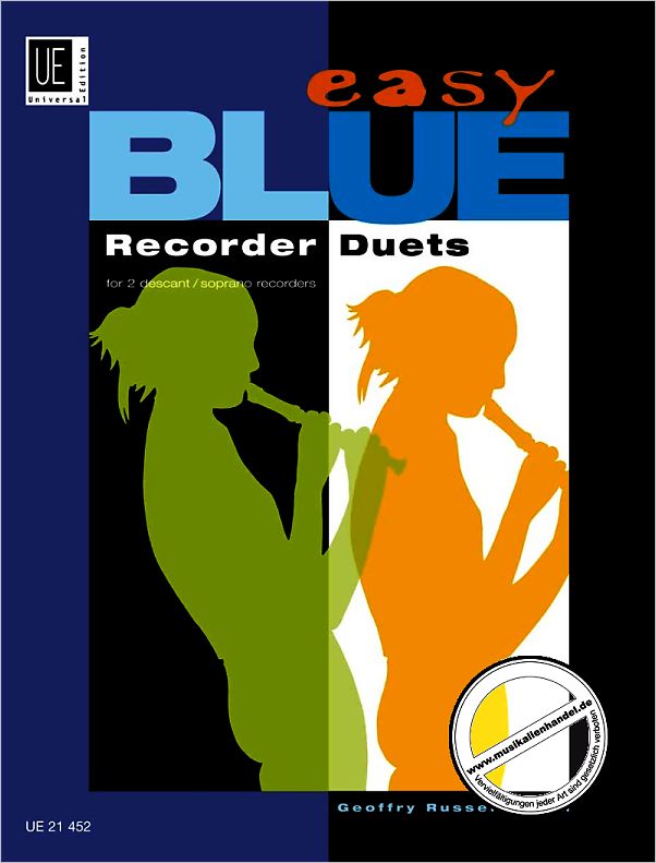 Titelbild für UE 21452 - EASY BLUE RECORDER DUETS