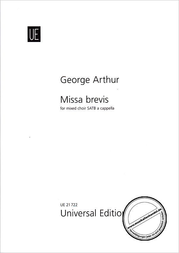 Titelbild für UE 21722 - Missa brevis