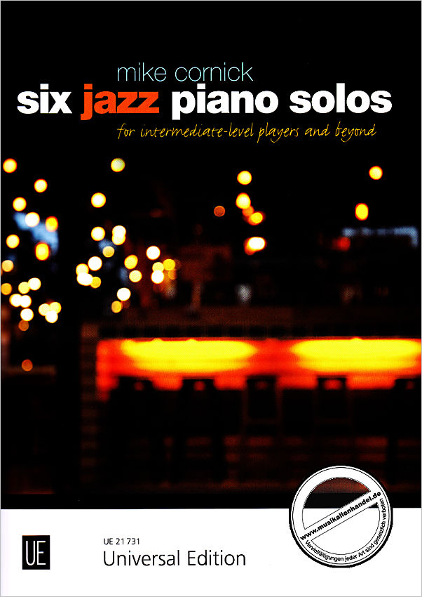 Titelbild für UE 21731 - 6 JAZZ PIANO SOLOS