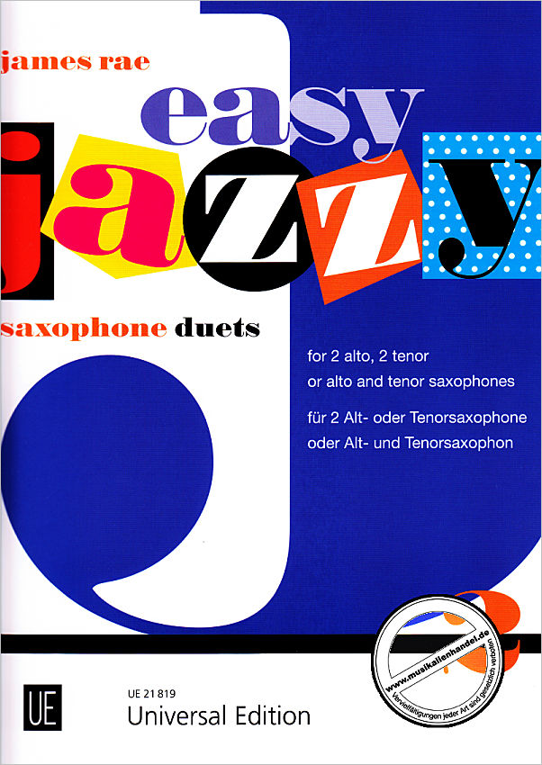 Titelbild für UE 21819 - Easy jazzy Duets