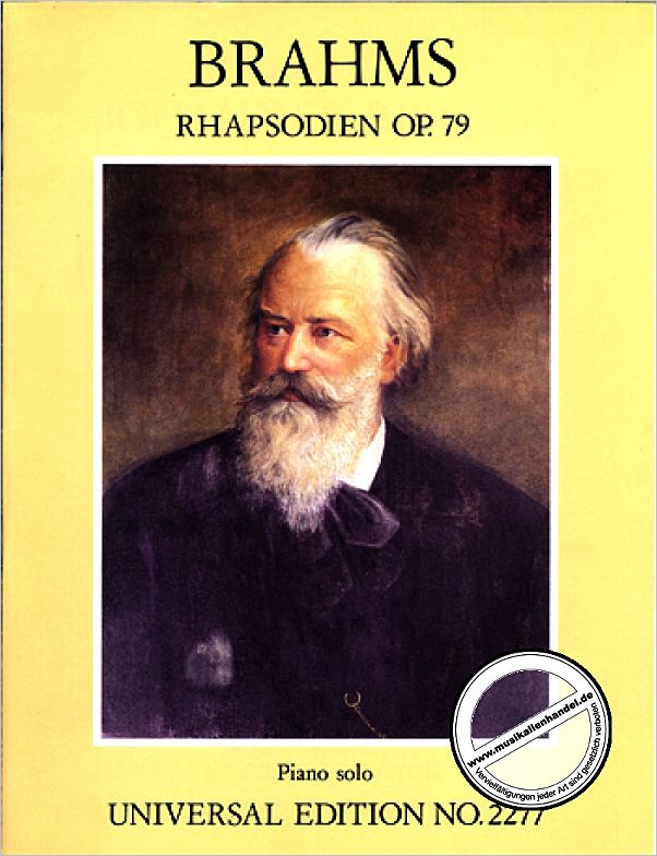 Titelbild für UE 2277 - RHAPSODIEN OP 79