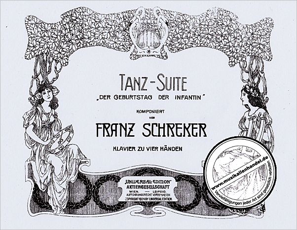 Titelbild für UE 2545 - TANZ SUITE - DER GEBURTSTAG DER INFANTIN