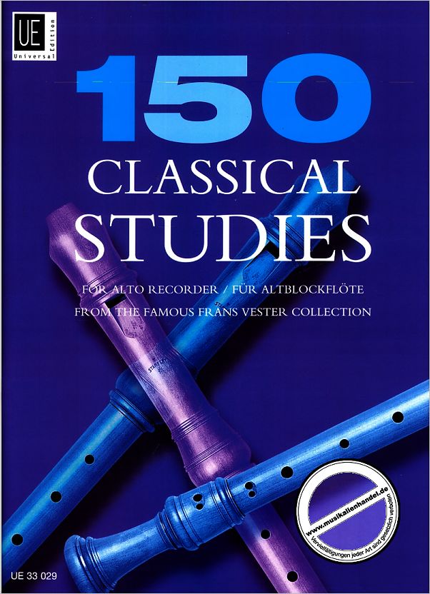 Titelbild für UE 33029 - 150 CLASSICAL STUDIES
