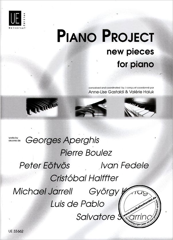Titelbild für UE 33662 - PIANO PROJECT