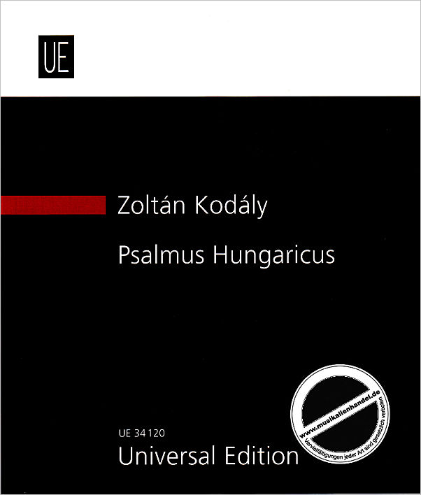Titelbild für UE 34120 - PSALMUS HUNGARICUS OP 13