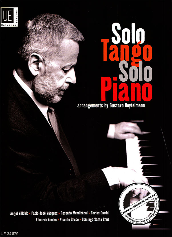 Titelbild für UE 34679 - SOLO TANGO SOLO PIANO