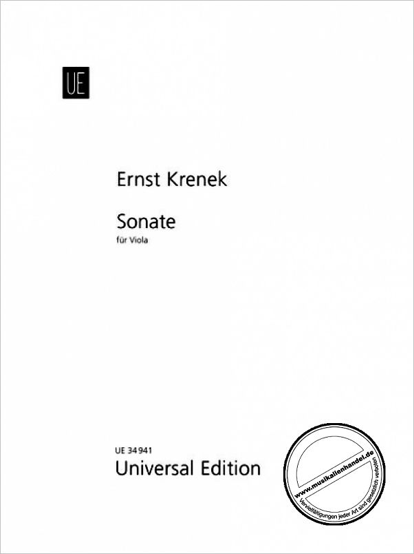 Titelbild für UE 34941 - SONATE OP 92/3 (1942)