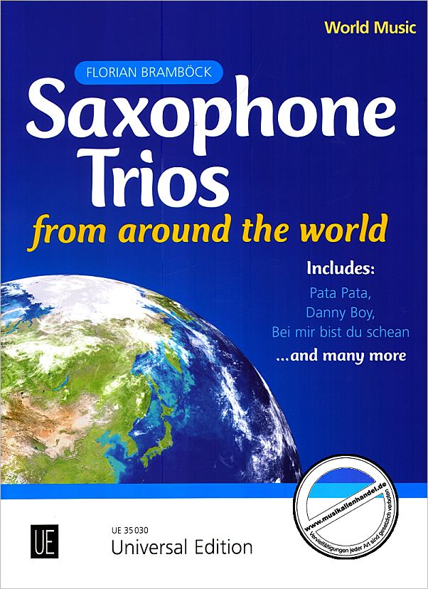 Titelbild für UE 35030 - SAXOPHONE TRIOS FROM AROUND THE WORLD