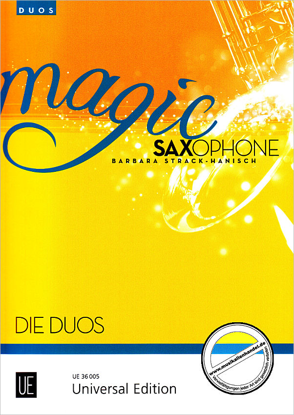 Titelbild für UE 36005 - MAGIC SAXOPHONE - DIE DUOS
