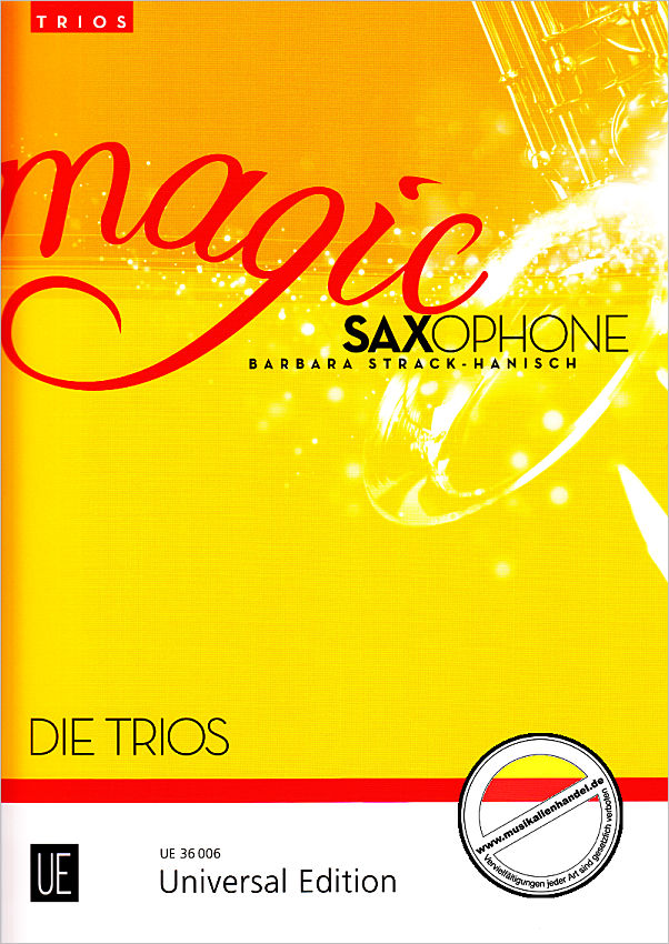 Titelbild für UE 36006 - MAGIC SAXOPHONE - DIE TRIOS