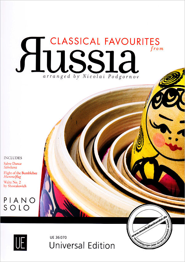 Titelbild für UE 36070 - CLASSICAL FAVOURITES FROM RUSSIA