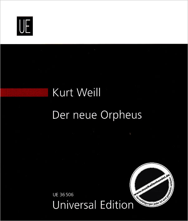 Titelbild für UE 36506 - Der neue Orpheus op 16