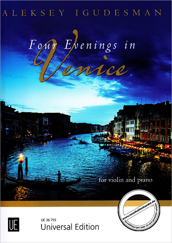 Titelbild für UE 36755 - 4 EVENINGS IN VENICE