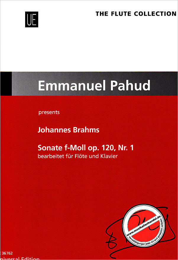 Titelbild für UE 36762 - Sonate f-moll op 120/1