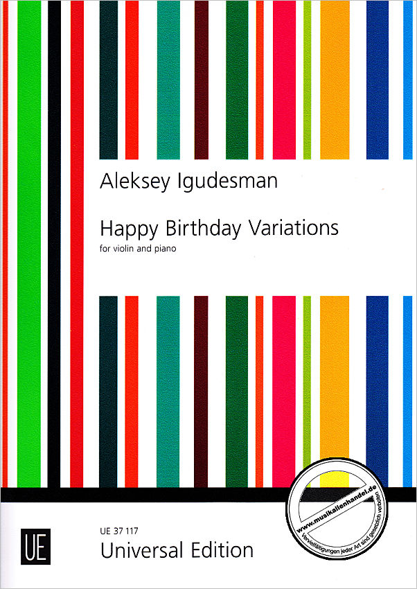 Titelbild für UE 37117 - HAPPY BIRTHDAY VARIATIONEN