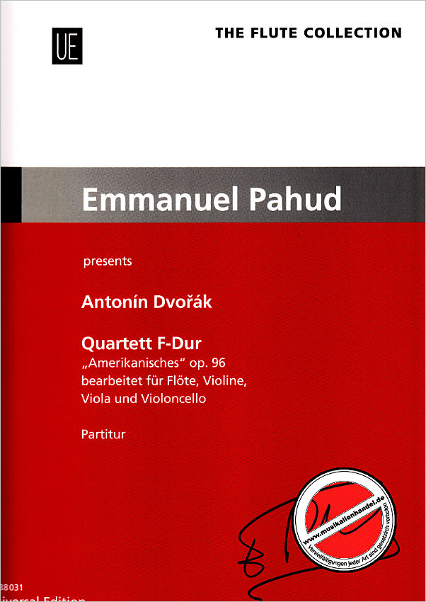 Titelbild für UE 38031 - Quartett F-Dur op 96 (amerikanisches Quartett)
