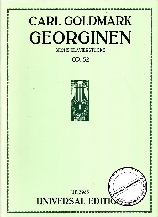 Titelbild für UE 3985 - GEORGINEN OP 52