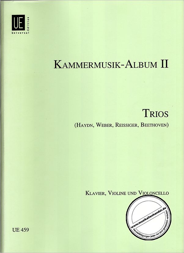 Titelbild für UE 459 - KAMMERMUSIK ALBUM 2 - TRIOS