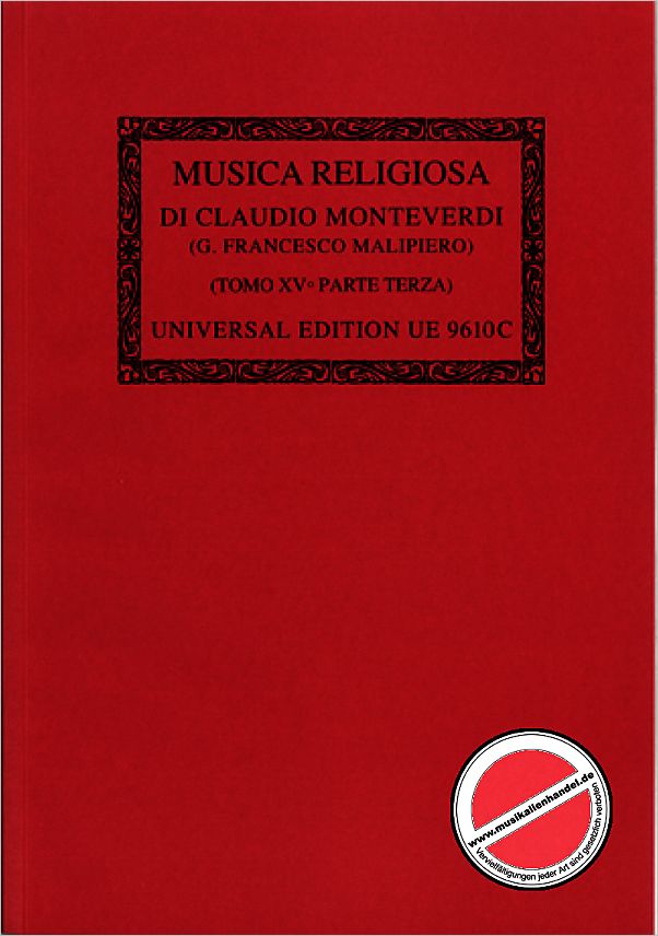 Titelbild für UE 9610C - MUSICA RELIGIOSA 2