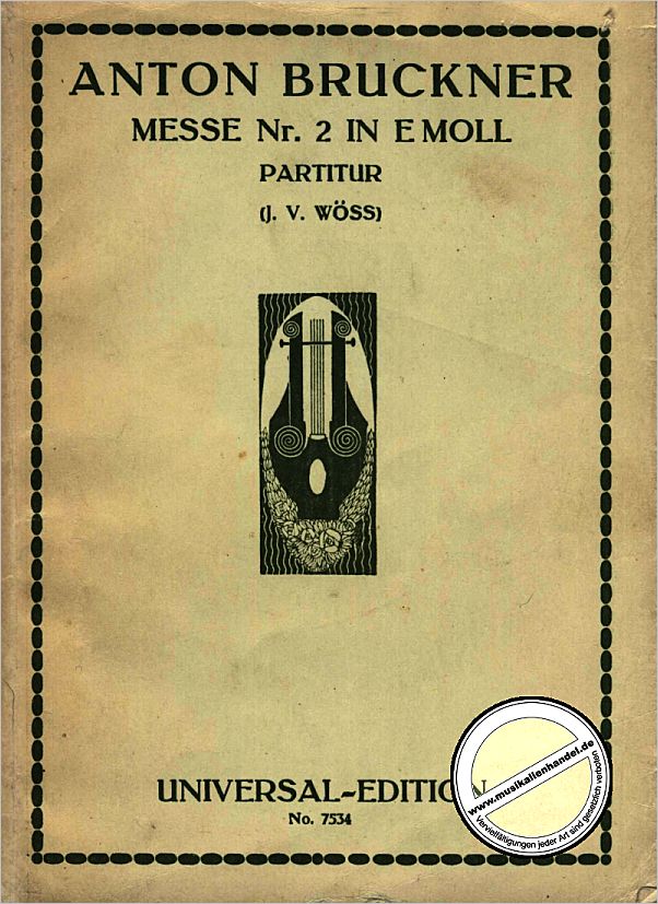 Titelbild für UEPH 204 - MESSE E-MOLL FASSUNG 2 1882