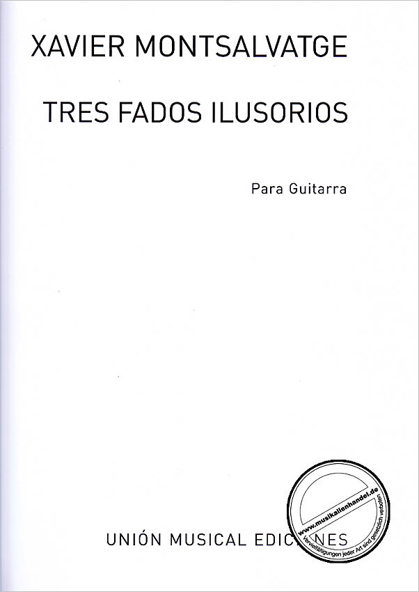 Titelbild für UMG 24827 - TRES FADOS ILUSORIOS