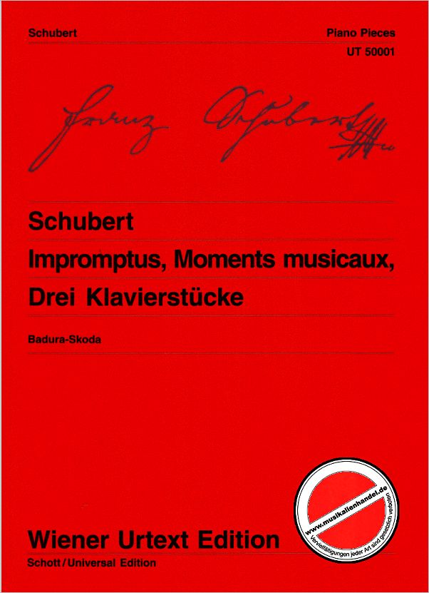 Titelbild für UT 50001 - IMPROMPTUS + MOMENTS MUSICAUX