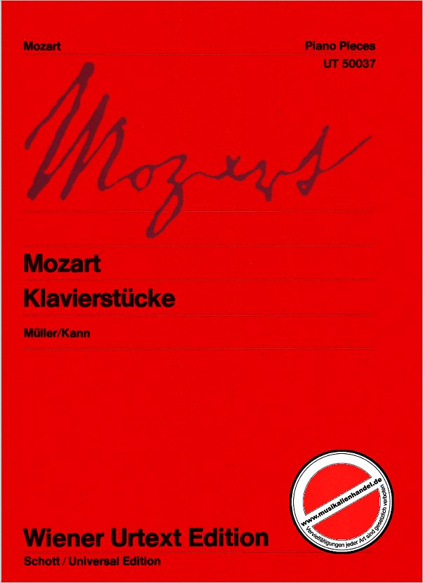 Titelbild für UT 50037 - KLAVIERSTUECKE