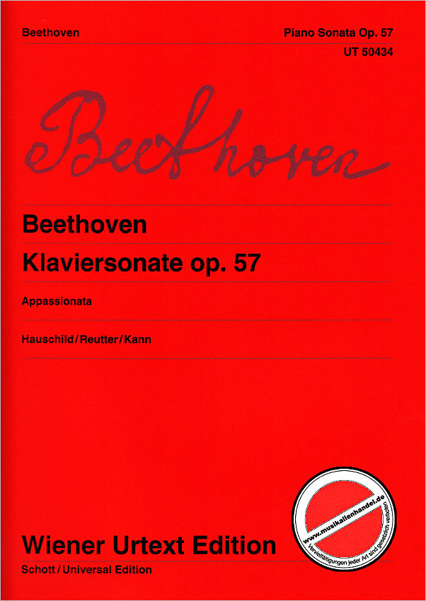 Titelbild für UT 50434 - Sonate 23 f-moll op 57 (Appassionata)